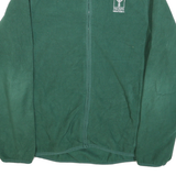 TOMMY HILFIGER Mens Green Polyester Blend Fleece Jacket M Zip Saint Patrick