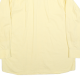 TOMMY HILFIGER Mens Yellow Cotton Blend Shirt 2XL Long Sleeve Classic Fit