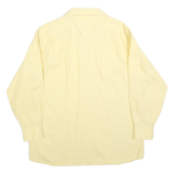 TOMMY HILFIGER Mens Yellow Cotton Blend Shirt 2XL Long Sleeve Classic Fit