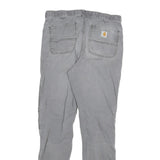 CARHARTT Mens Cotton Blend Grey Regular Straight Fit Trousers W32 L31 Workwear
