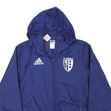 ADIDAS Boys Blue Football Club FC Reinach Football Jacket 13-14Y Polyester Blend