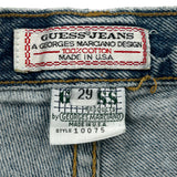 Guess George's Marciano Vintage Denim Shorts - 27" Waist - Blue Cotton