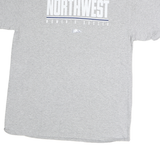 PORT & COMPANY Mens Grey Northwest Women's Soccer Graphic T-Shirt M Crew Neck