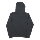 ADIDAS Womens Black Hoodie S Gold Logo Cotton Blend Pullover Hoodie