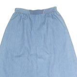 CORET CITY BLUES Womens Blue Cotton Blend A-Line Midi Woven Skirt Size M