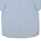THE NORTH FACE Mens Blue Shirt L Cotton Blend Lightweight Short Sleeve Casual