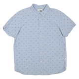 THE NORTH FACE Mens Blue Shirt L Cotton Blend Lightweight Short Sleeve Casual