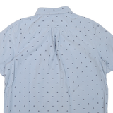 THE NORTH FACE Mens Blue Shirt L Cotton Blend Lightweight Short Sleeve Casual