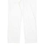 CALVIN KLEIN JEANS Womens White Regular Straight Denim W34 L28 Zip Cotton Blend