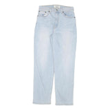 REFORMATION Womens Jeans Blue Regular Straight Denim Light W26 L27 Zip Cotton