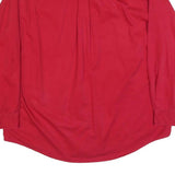 JOHN ASHFORD Mens Red Plain Shirt XL Button Down Collar Casual Formal