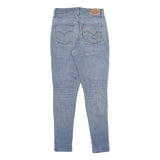 LEVI'S 721 High Rise Skinny Womens Jeans Blue Slim Denim Medium W28 L30 Stretch