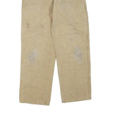 DICKIES Mens Beige Regular Fit Straight Denim W32 L30 Workwear Utility Jeans