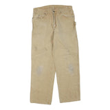 DICKIES Mens Beige Regular Fit Straight Denim W32 L30 Workwear Utility Jeans