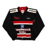 Dale Earnhardt Jr. Goodwrench Chase Authentics Nascar Bomber Jacket - Large Black Cotton