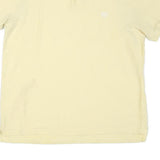 CHAPS Mens Yellow Basic Cotton Blend Short Sleeve Polo Shirt L Classic Fit