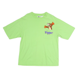 DISNEY Womens Green Tigger Graphic T-Shirt L Short Sleeve Crew Neck Cartoon