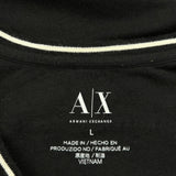 Armani Exchange T-Shirt - Large Black Cotton