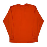 Carhartt Long Sleeve T-Shirt - Large Orange Cotton