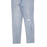 LEVI'S Womens Slim Light Blue Denim Slim Jeans W27 L27 Distressed