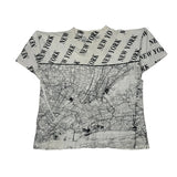 New York Tropics Single Stitch T-Shirt - XL White Cotton