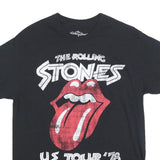 THE ROLLING STONES Mens Black U.S. Tour 78 Graphic T-Shirt L Short Sleeve Crew