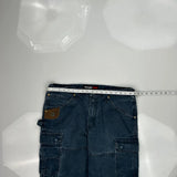 Wrangler Cargo Pants - 38W 30L Blue Cotton