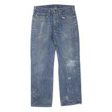 CARHARTT Womens Jeans Blue Regular Straight Denim Rinse W32 L30 Durable Workwear