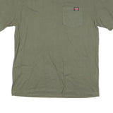 WRANGLER Mens Green Pocket T-Shirt L Short Sleeve Crew Neck Cotton Blend