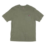 WRANGLER Mens Green Pocket T-Shirt L Short Sleeve Crew Neck Cotton Blend