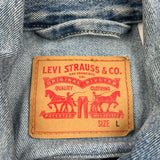 Levis Denim Jacket - Large Light Wash Denim