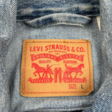Vintage Levis Denim Jacket - Large Light Wash Denim