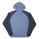 REEBOK Mens Blue & Navy Pullover Hoodie S Athletics Logo Sweatshirt