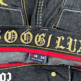Coogi Graphic Jeans - 38W 32L Black Denim