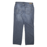 DKNY Mens Jeans Blue Regular Straight Denim Medium W32 L30 Classic Cotton Zip