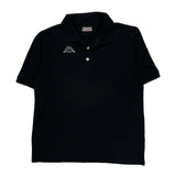 Kappa Polo Shirt - Medium Black Cotton