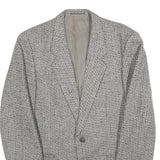 CELLINI Mens Grey Wool Blazer Jacket M Woven Button Closure Classic Fit