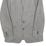 CELLINI Mens Grey Wool Blazer Jacket M Woven Button Closure Classic Fit