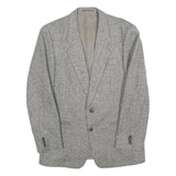 CELLINI Mens Grey Wool Blazer Jacket M Woven Button Closure Classic Fit