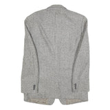 CELLINI Mens Grey Wool Blazer Jacket M Woven Button Closure Classic Fit