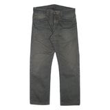 CARHARTT Mens Regular Fit Cotton Blend Black Trousers W35 L29 Workwear Zip