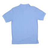 LEVI'S Mens Blue Short Sleeve Plain Polo Shirt L Cotton Blend Casual Summer