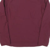 THE NORTH FACE Womens Maroon Softshell Jacket L Polyester Blend Zip Outdoor