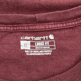 Carhartt T-Shirt - XL Burgundy Cotton