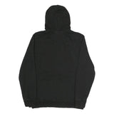 PUMA Mens Black Cotton Hoodie M Pullover Drawstring Casual Sportswear