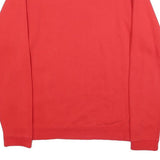 NIKE Mens Red Just Do It Cotton Blend Crew Neck S Sweatshirt Casual Pullover