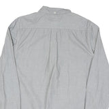 LEVI'S Mens Grey Cotton Blend Button-Down Shirt M Classic Fit Casual