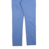 SORBINO Womens Cotton Blend Blue Slim Straight Trousers W32 L30 Stylish Zip