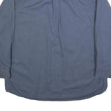 SCHMIDT Mens Blue Shirt XL Cotton Blend Button-Down Collar Long Sleeve Casual