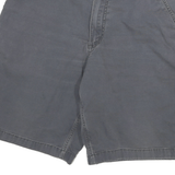 CARHARTT Mens Shorts Grey Relaxed Fit Utility 2XL W36 Workwear Cotton Blend